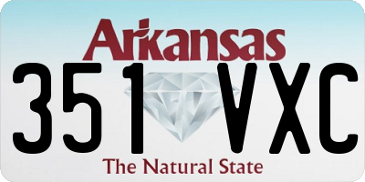 AR license plate 351VXC
