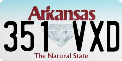 AR license plate 351VXD