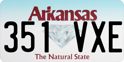 AR license plate 351VXE