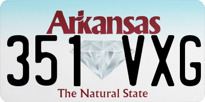 AR license plate 351VXG