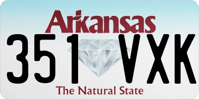 AR license plate 351VXK