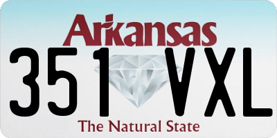 AR license plate 351VXL