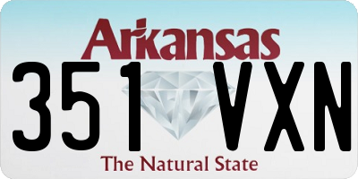 AR license plate 351VXN