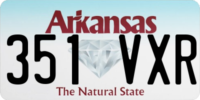 AR license plate 351VXR