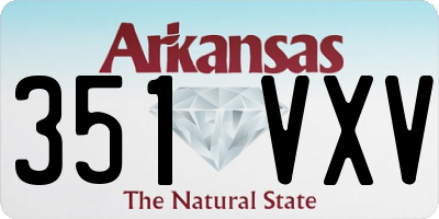 AR license plate 351VXV