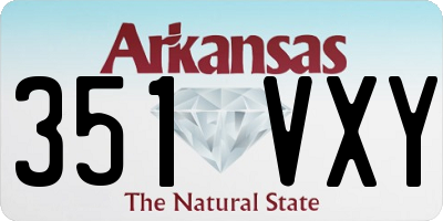AR license plate 351VXY