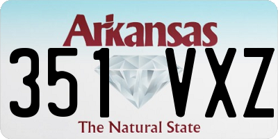 AR license plate 351VXZ