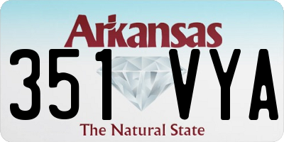 AR license plate 351VYA