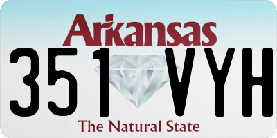 AR license plate 351VYH