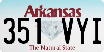 AR license plate 351VYI