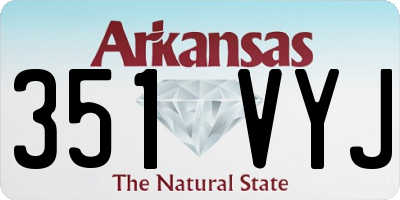 AR license plate 351VYJ