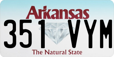 AR license plate 351VYM