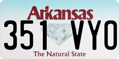 AR license plate 351VYO