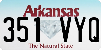 AR license plate 351VYQ