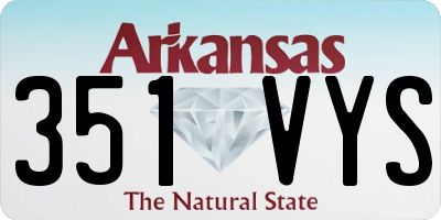 AR license plate 351VYS