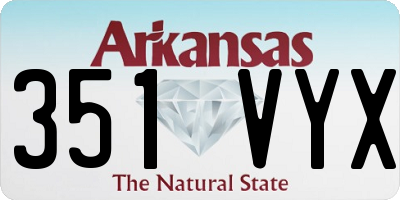 AR license plate 351VYX