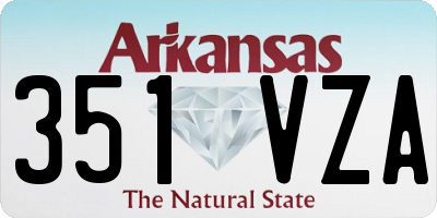 AR license plate 351VZA