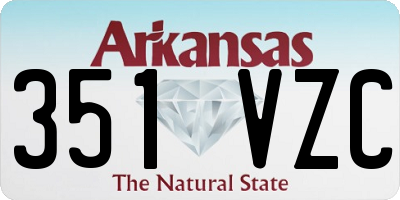 AR license plate 351VZC