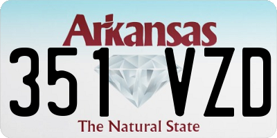 AR license plate 351VZD