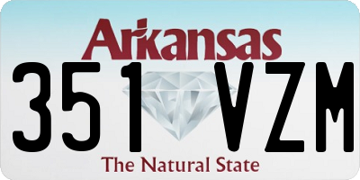 AR license plate 351VZM