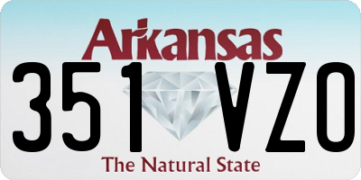 AR license plate 351VZO