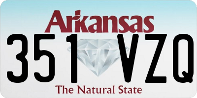AR license plate 351VZQ