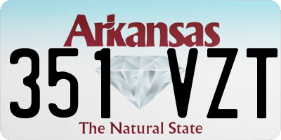 AR license plate 351VZT