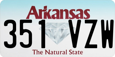 AR license plate 351VZW