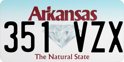 AR license plate 351VZX