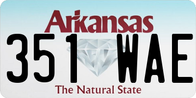 AR license plate 351WAE