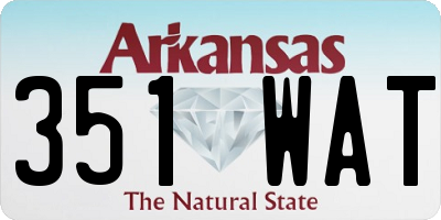 AR license plate 351WAT