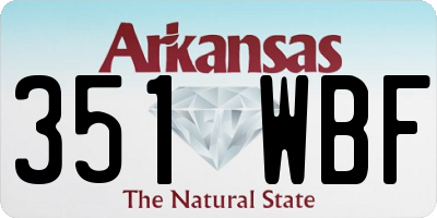 AR license plate 351WBF