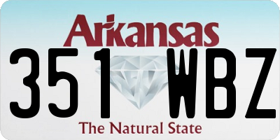 AR license plate 351WBZ