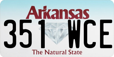 AR license plate 351WCE