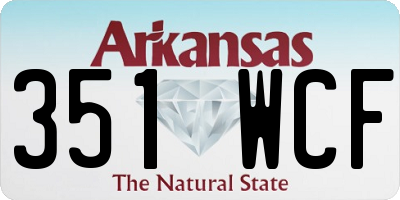 AR license plate 351WCF