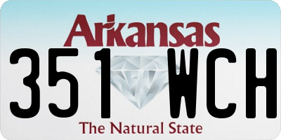 AR license plate 351WCH