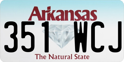 AR license plate 351WCJ