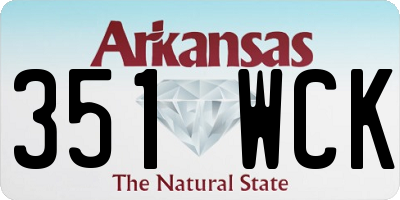 AR license plate 351WCK