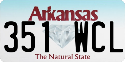 AR license plate 351WCL