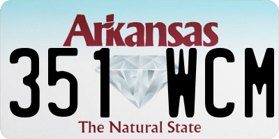 AR license plate 351WCM
