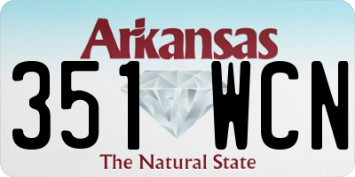 AR license plate 351WCN