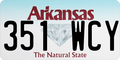 AR license plate 351WCY
