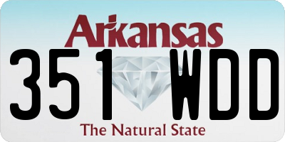 AR license plate 351WDD