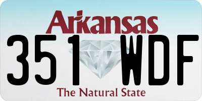 AR license plate 351WDF
