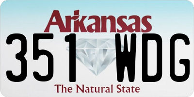 AR license plate 351WDG