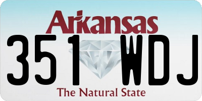 AR license plate 351WDJ