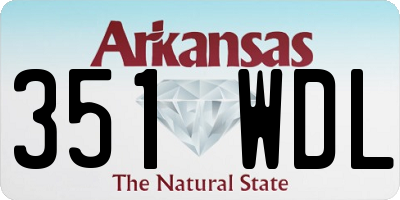 AR license plate 351WDL