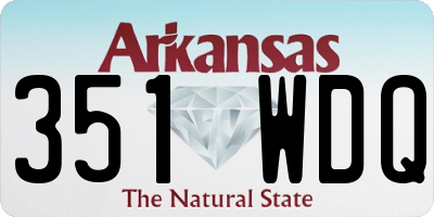 AR license plate 351WDQ
