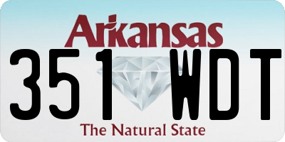 AR license plate 351WDT