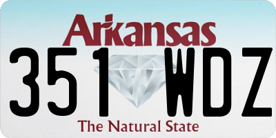 AR license plate 351WDZ